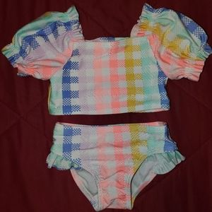 Pastel multi-color bikini